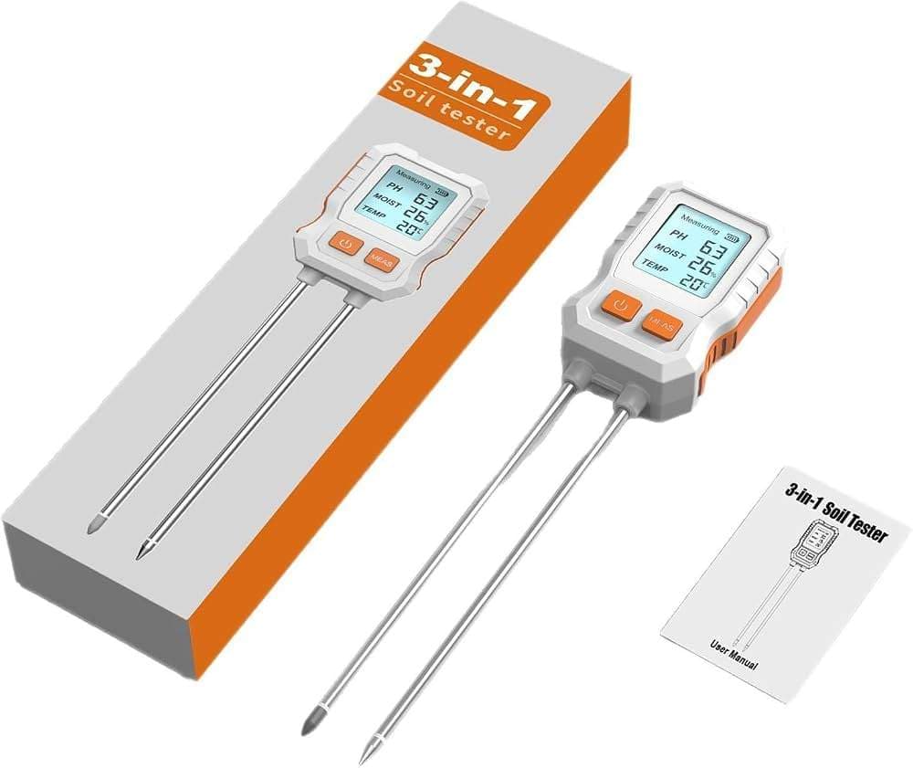 جهاز اختبار التربة الرقمي 3 في 1 (3-in-1 Digital Soil Tester)
